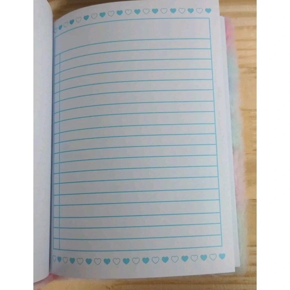 Multicolor Fuzzy Cat Journal – New With Tags – 80 Pages – 8 x 6